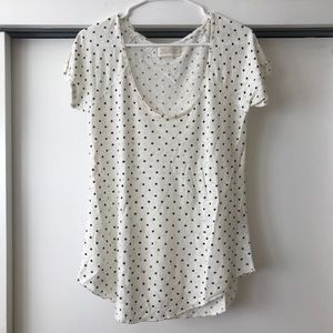 Zara Polka Dot Tshirt Size M